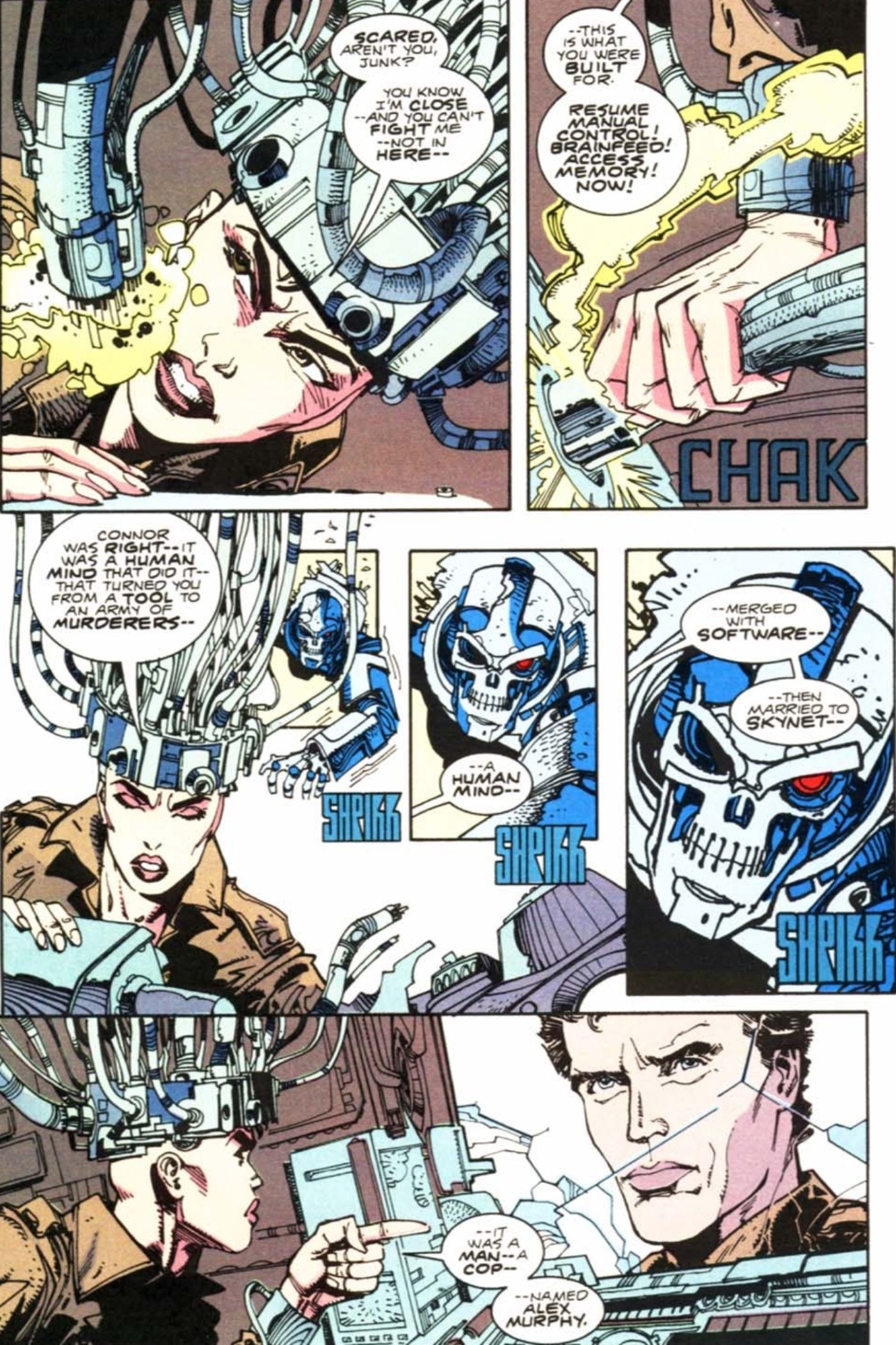 RoboCop vs Terminator comic.