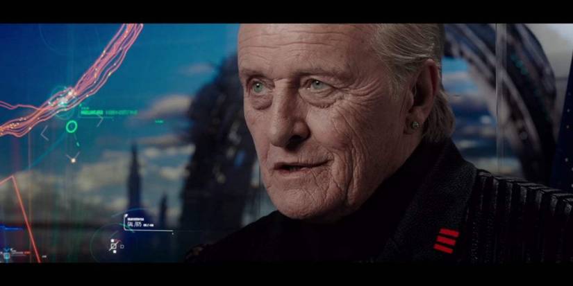 Rutger Hauer as The President of the World State Federation in Valerian