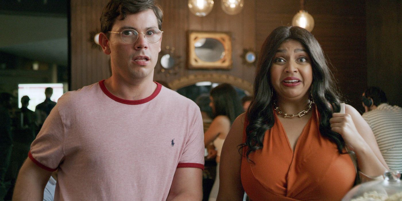 Ryan O&rsquo;Connell and Punam Patel looking surprised in Special
