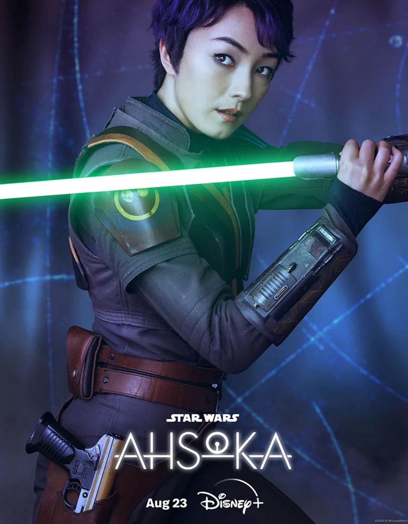 Sabine Wren&rsquo;s official Ahsoka character poster