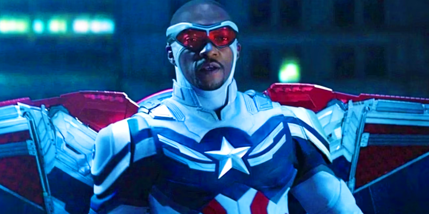 Sam Wilson with vibranium suit in the MCU