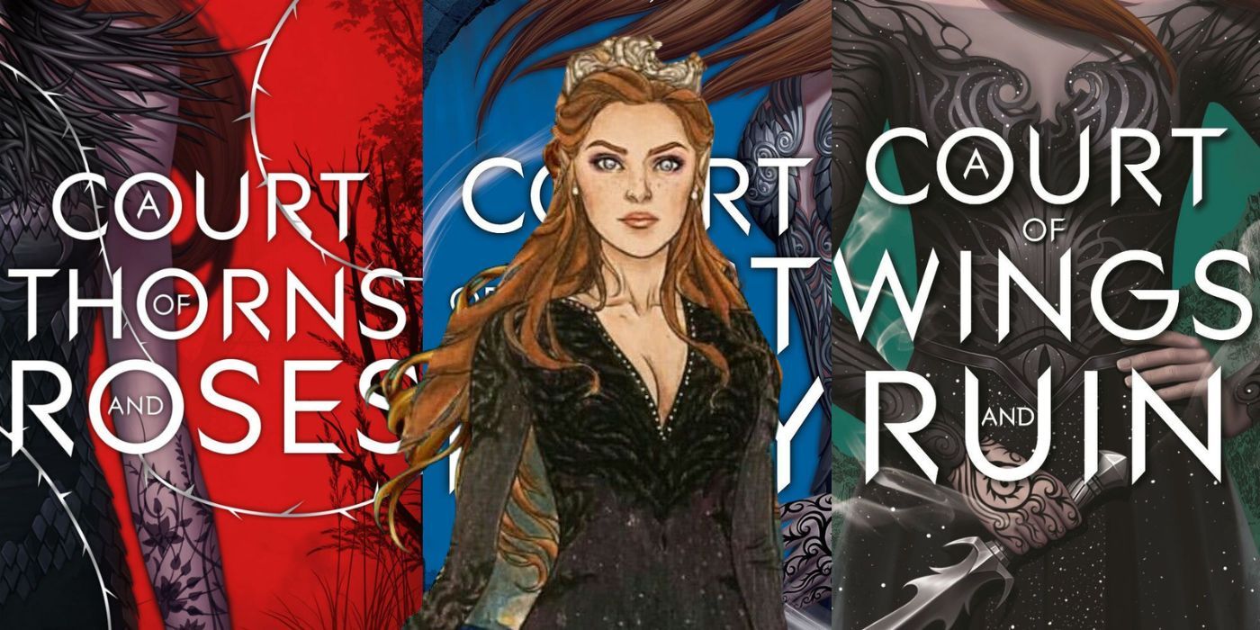 Sarah J Maas A Court Of Thorns And Roses book series.