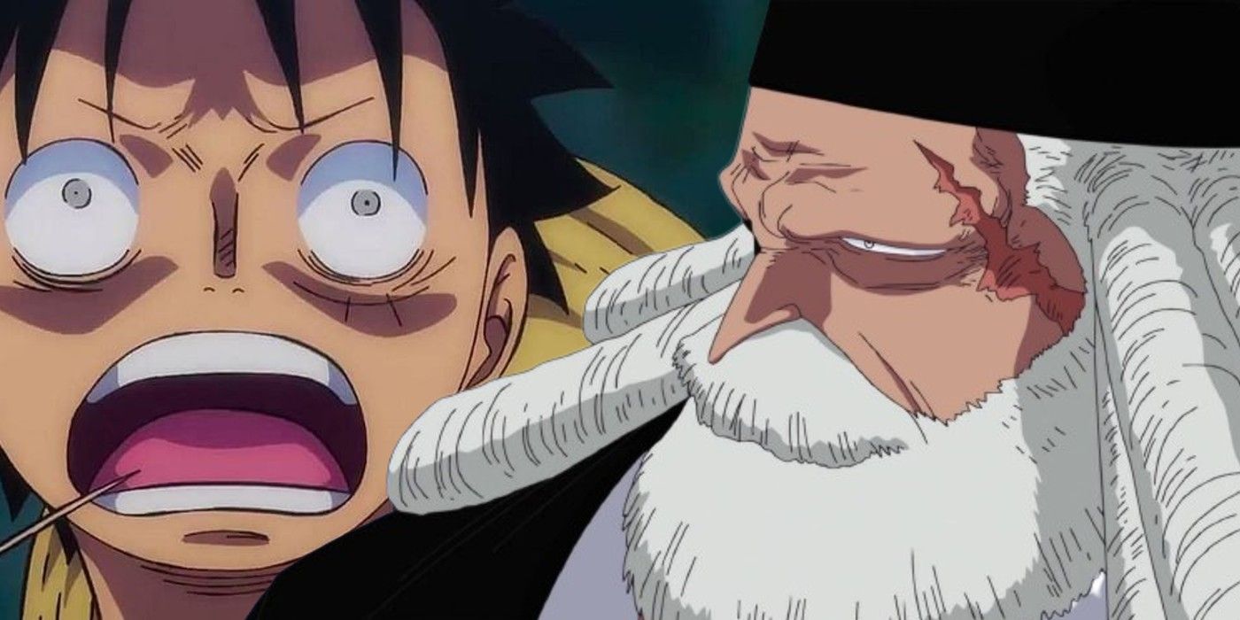 Saturn shocks Luffy in One Piece