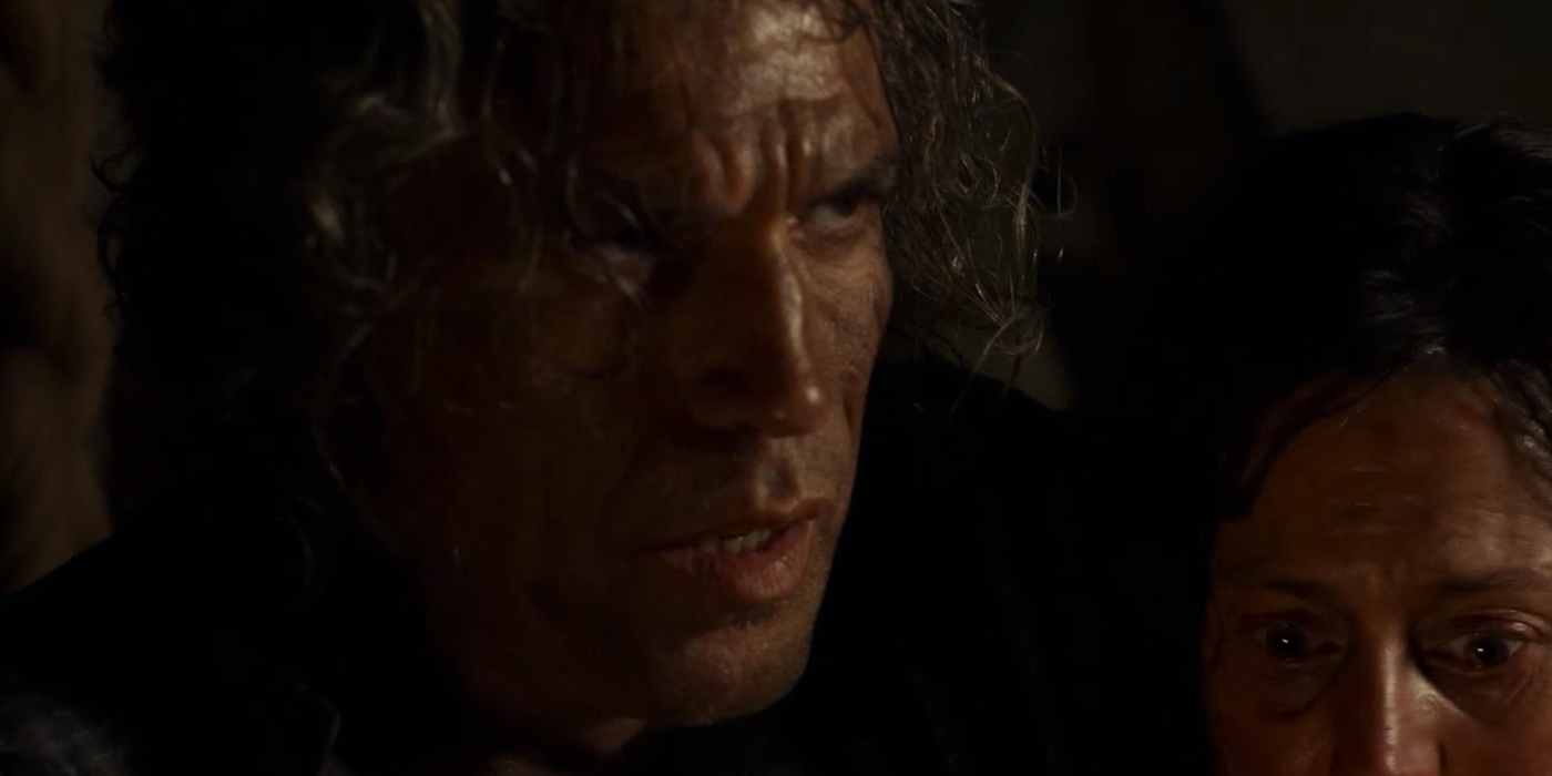 Abell Cauthon cowering in The Wheel of Time.