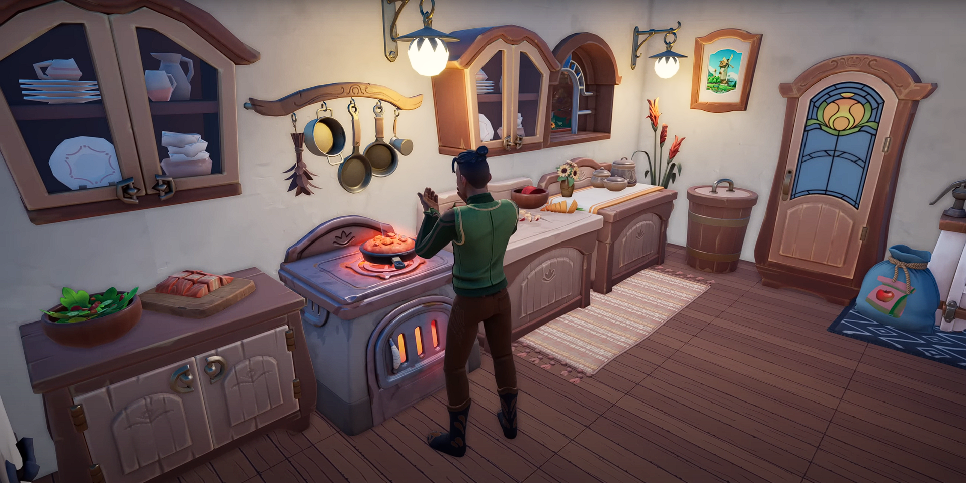 Cooking food to consume for Focus in Palia