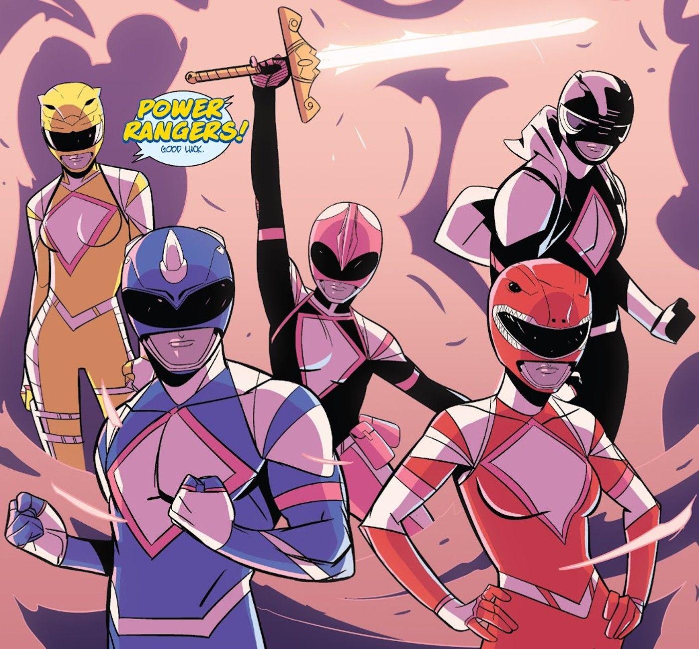 Sergei and Britt join Kimberly Zack and Trini as Mighty Morphin Power Rangers