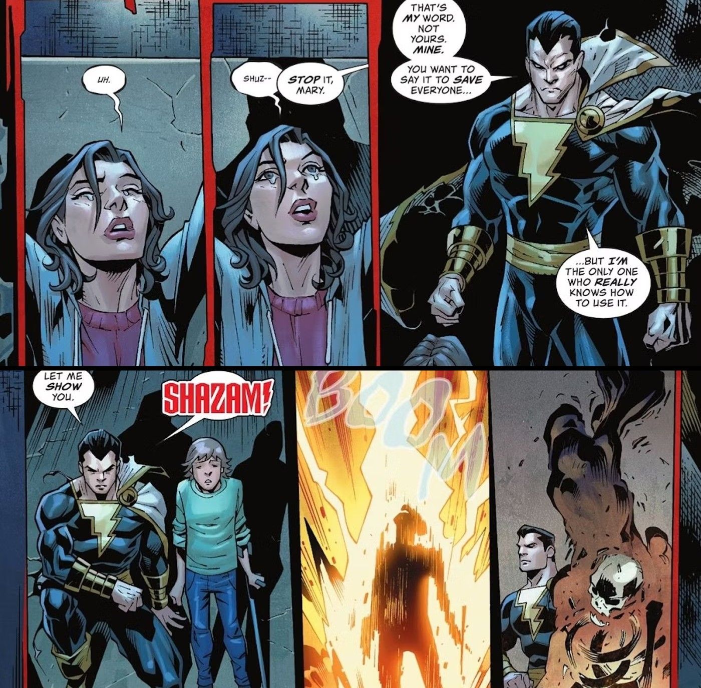 shazam kills with his word