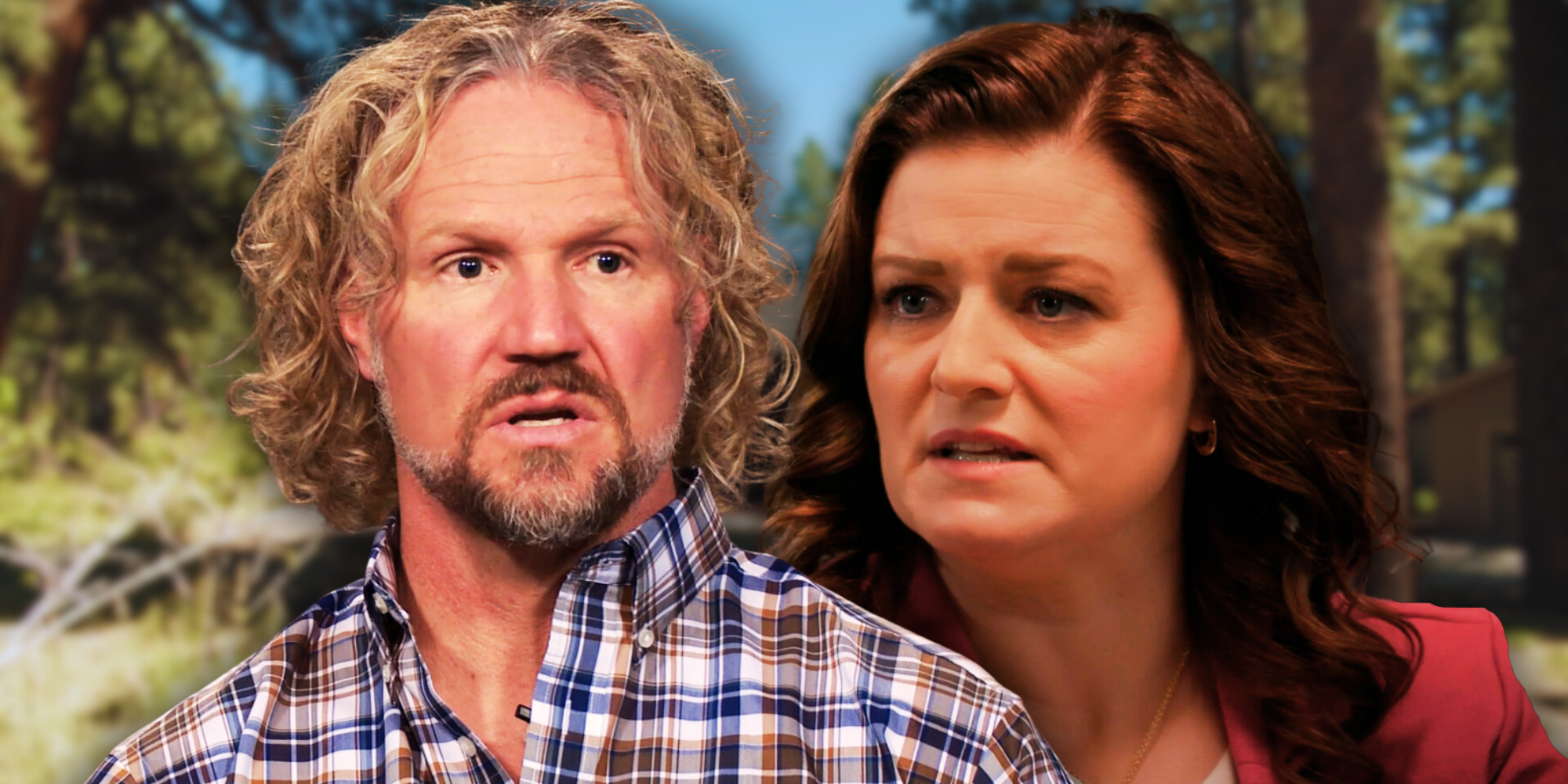 Sister Wives' Kody and Robyn Brown with outdoor background