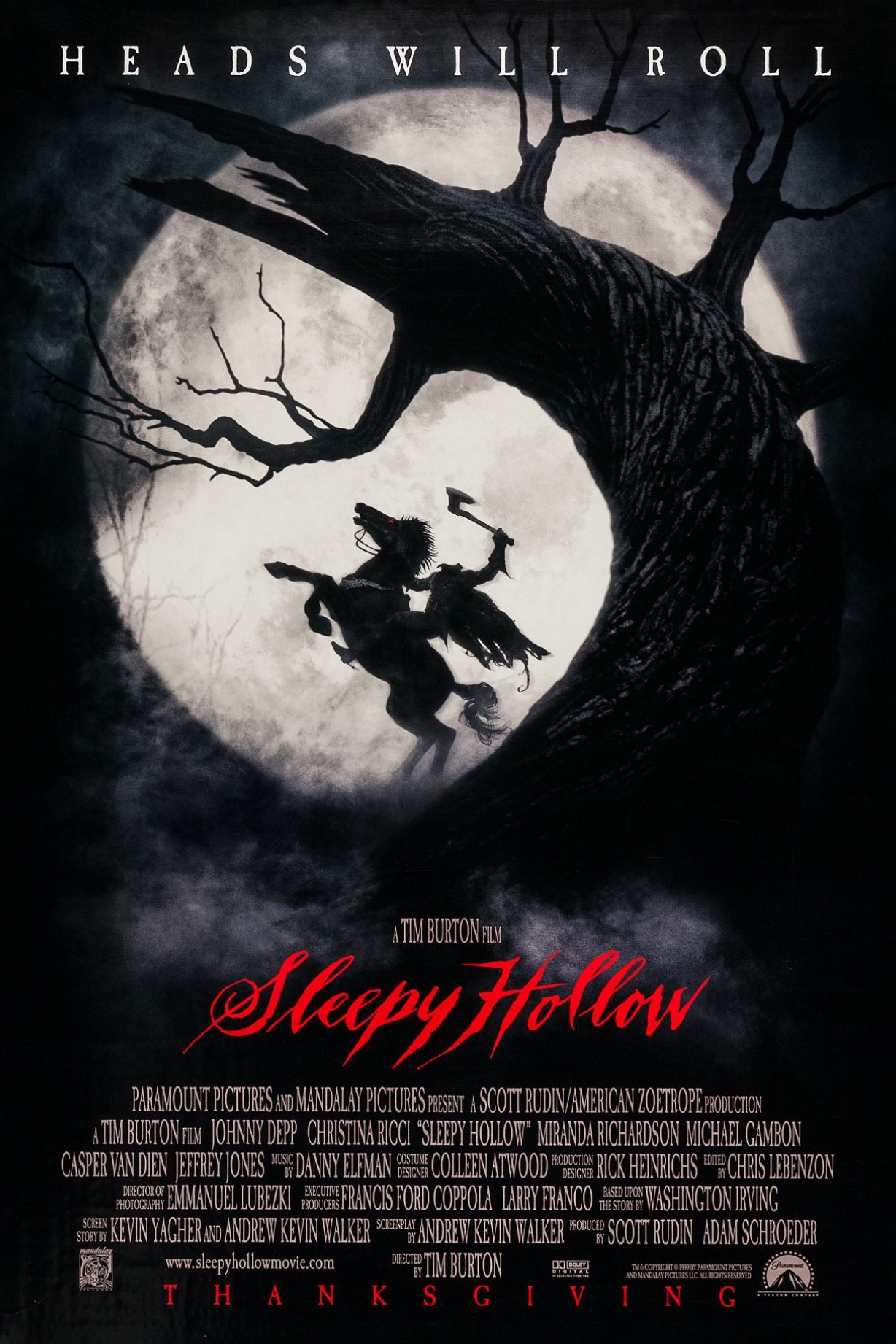 Póster de la película Sleepy Hollow 1999