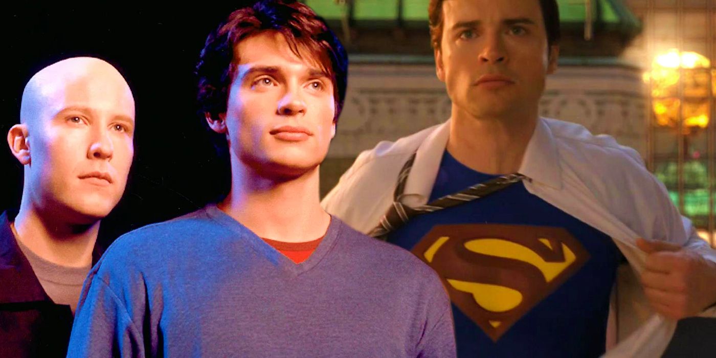Smallville Art Imagines Superman, Lois Lane & Lex Luthor If The DC Show Was Set In The 80s