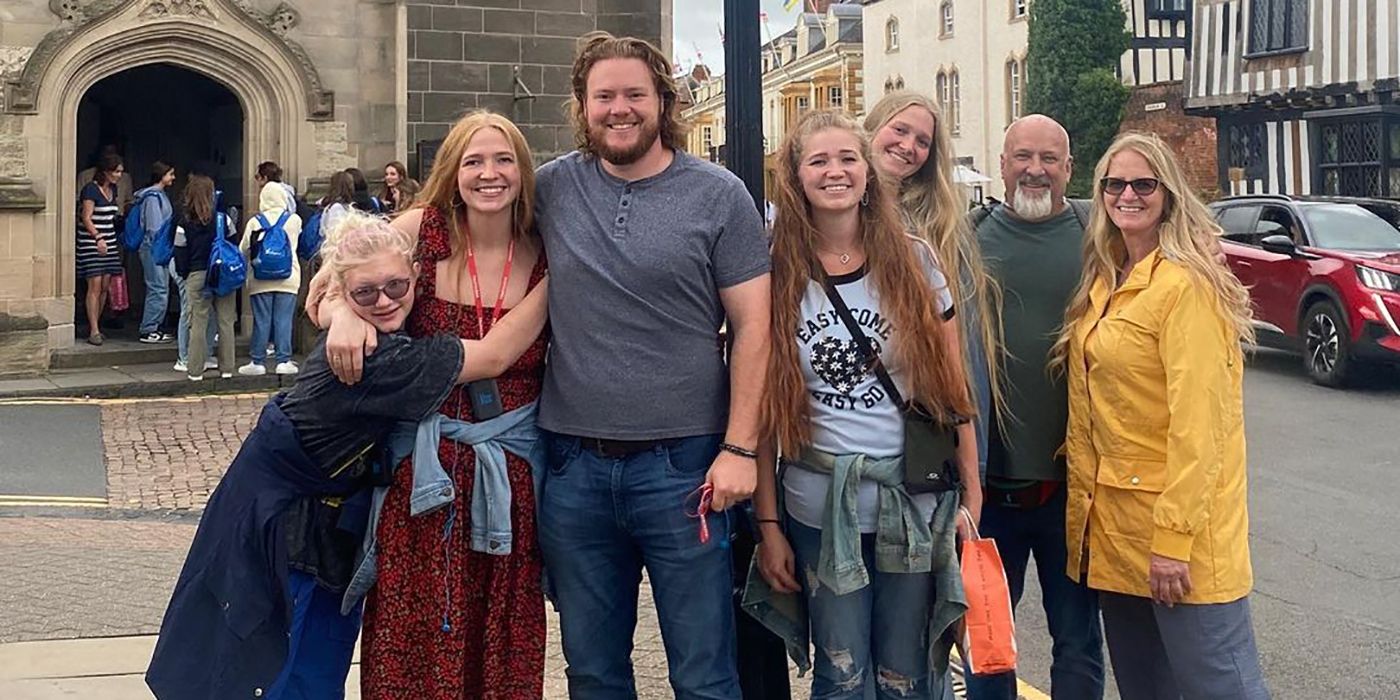 Sister Wives star Christine Brown with family in London