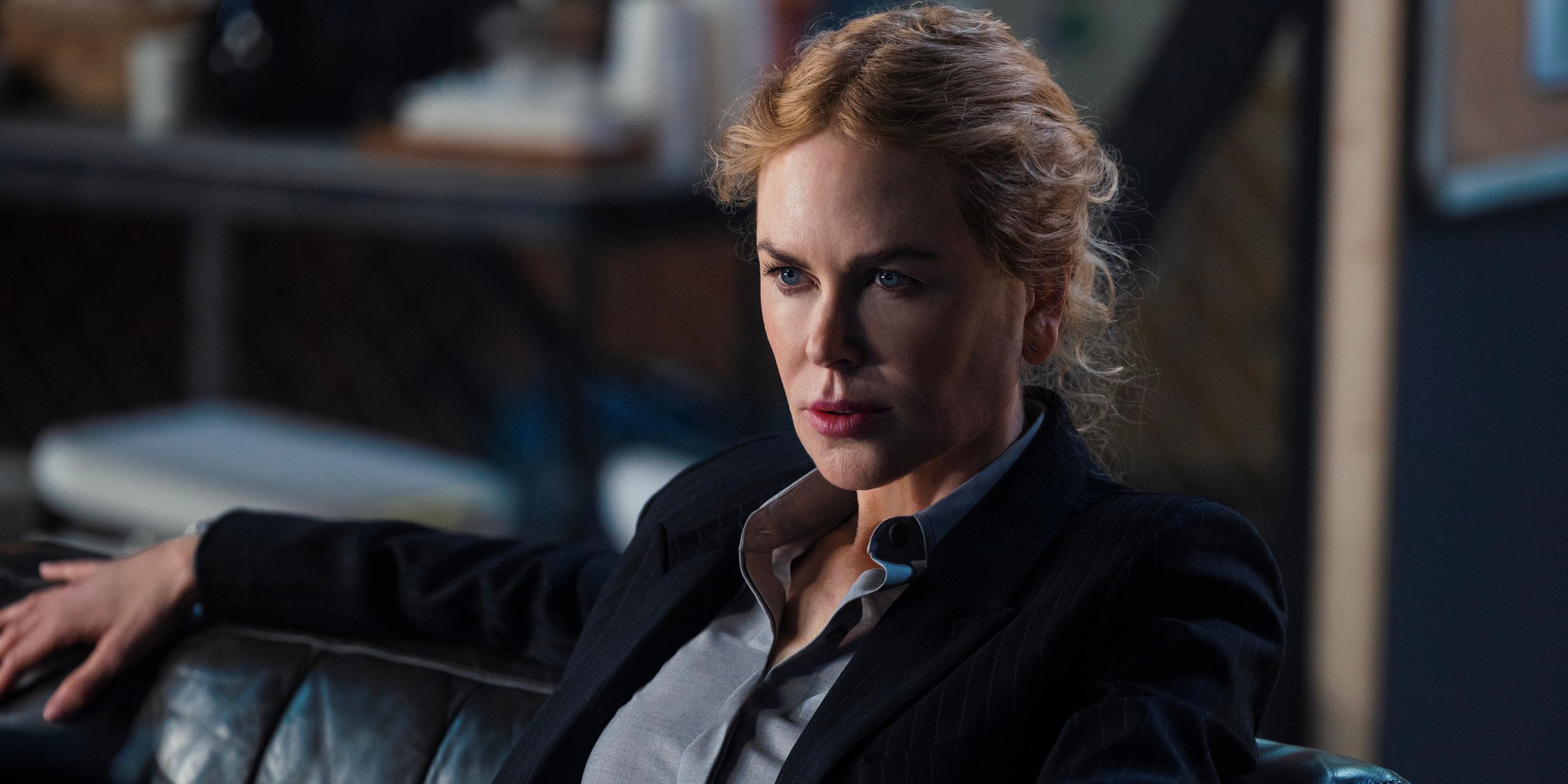 Nicole Kidman as Kaitlyn Meade looking serius in Special Ops Lioness