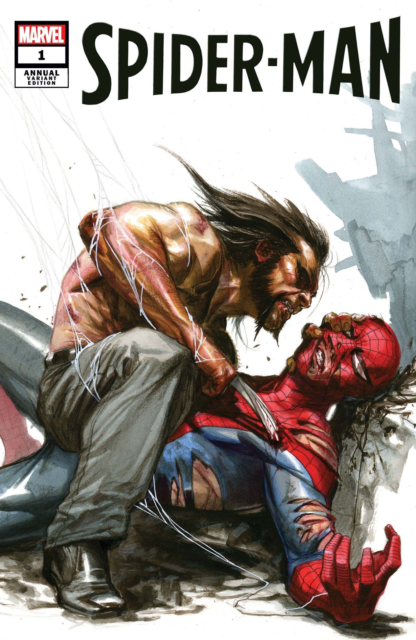 spider annual 1 wolverine has spider man down and out