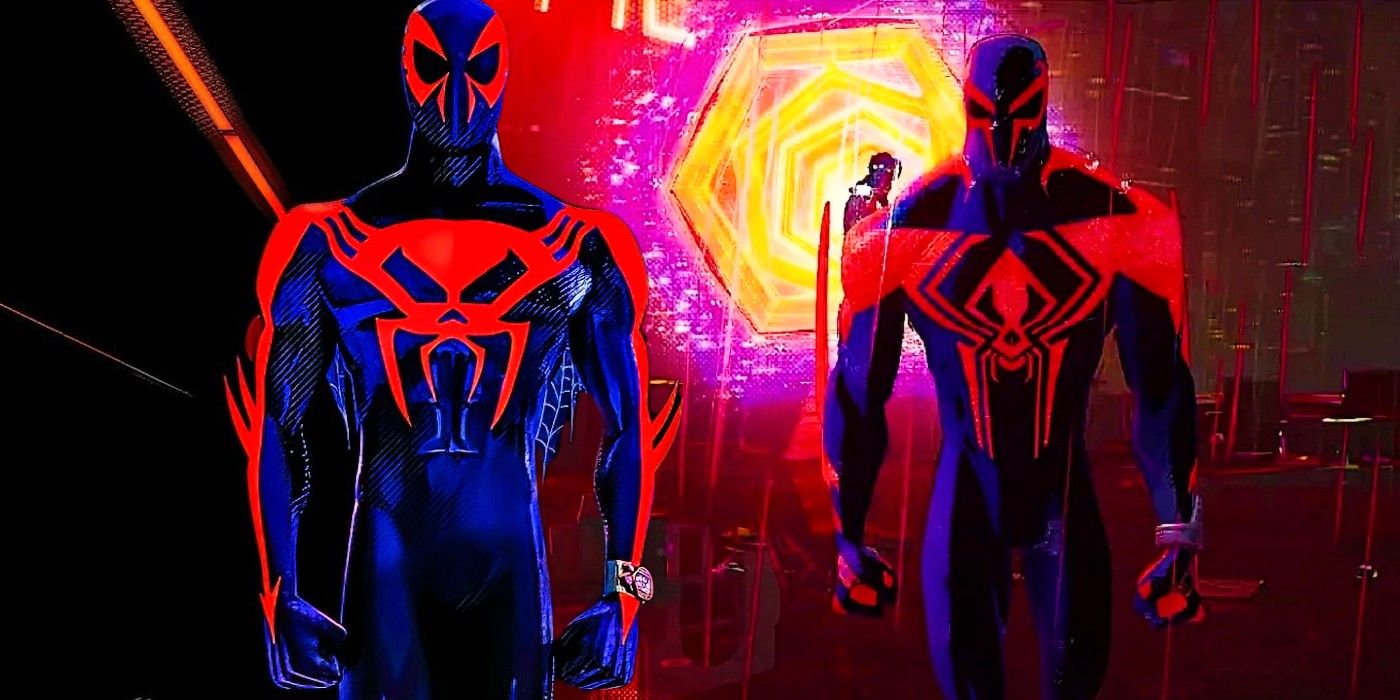 Spider-Man 2099 in Into the Spider-Verse and Across the Spider-Verse.