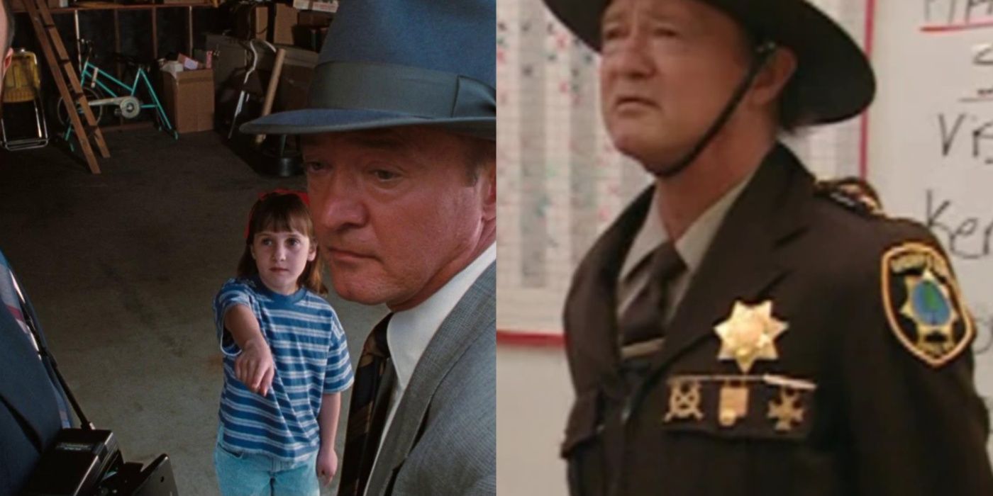 Split image of Tracey Walter in Matilda and Reno 911