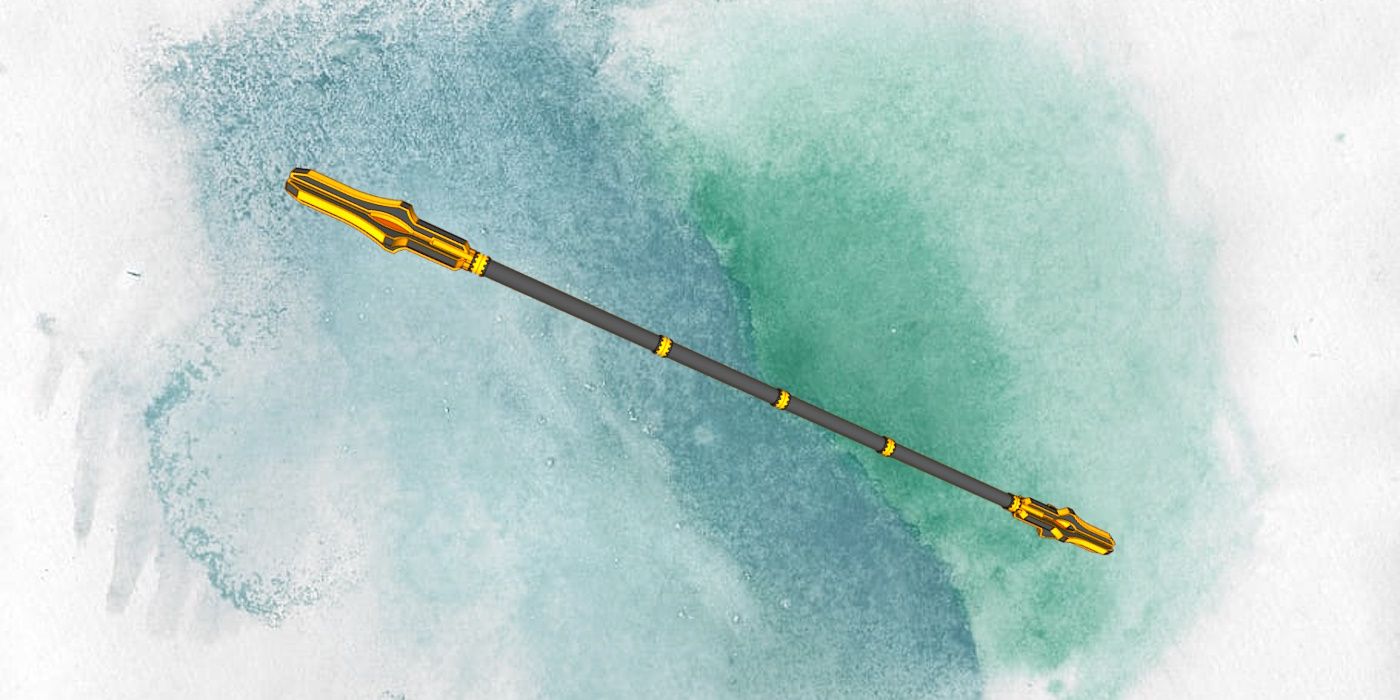 Artwork of the Staff of Striking from D&D.