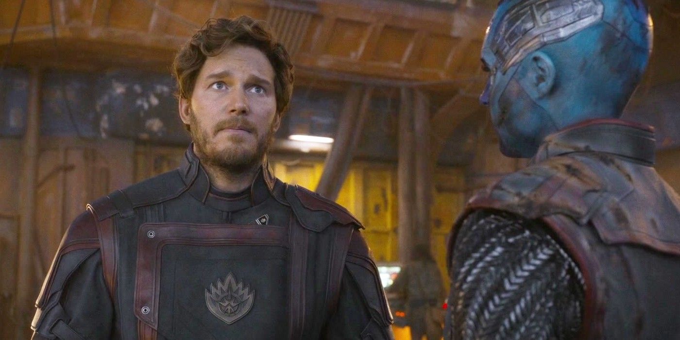 Star-Lord and Nebula talking in Guardians 3