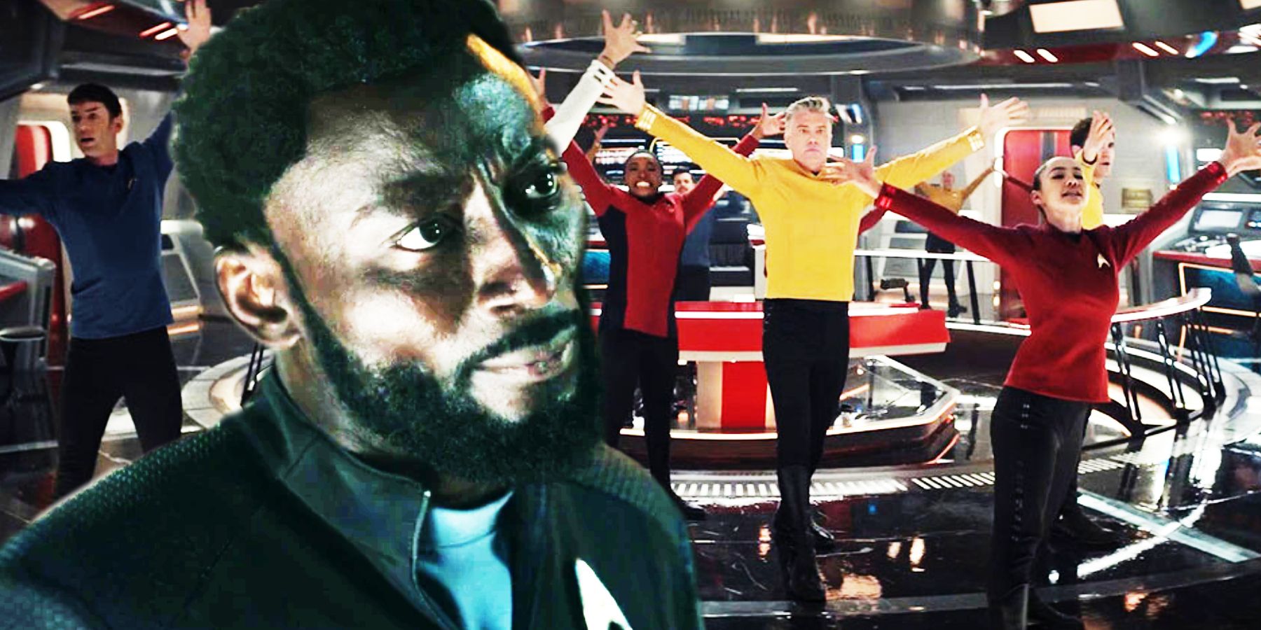 Dr. M’Benga in the Klingon War and Star Trek: Strange New Worlds' musical cast