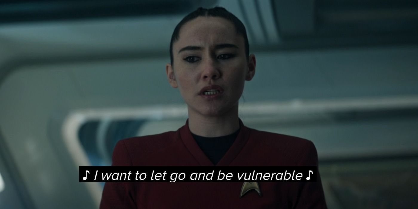 La&rsquo;an in the Star Trek: Strange New Worlds episode &ldquo;Subspace Rhapsody&rdquo;.