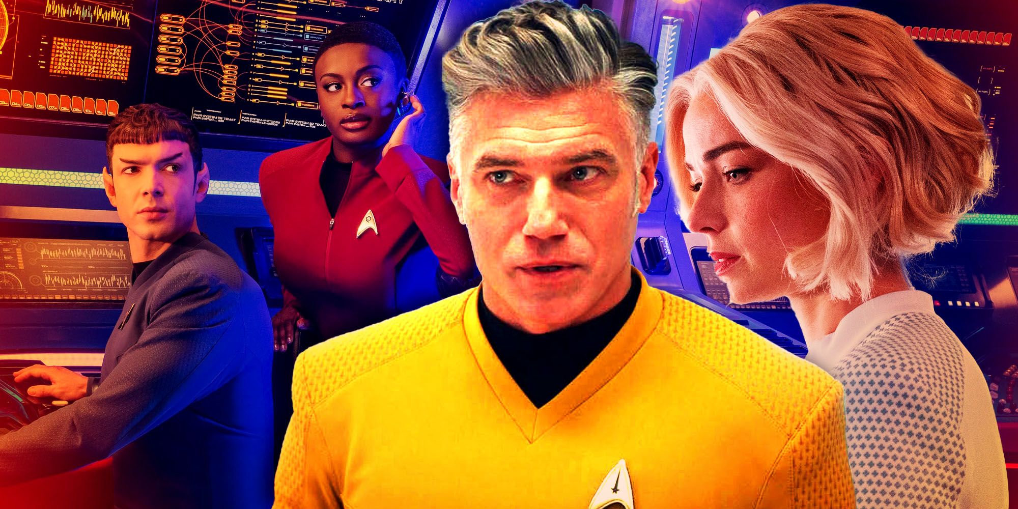 Spock, Uhura, Pike dan Kapel di Star Trek: Strange New Worlds