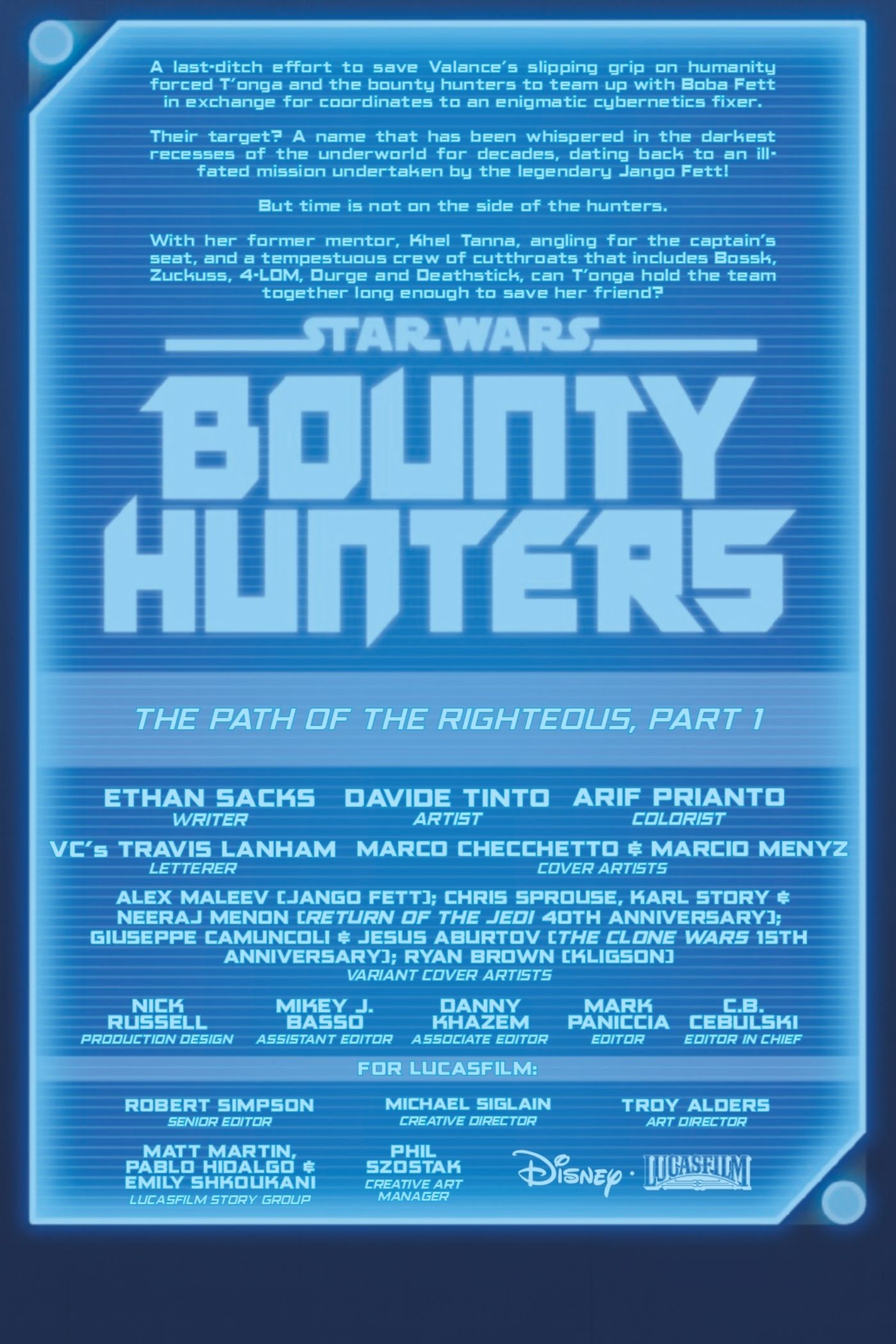 Star Wars Bounty Hunters 37 Preview Page 2.