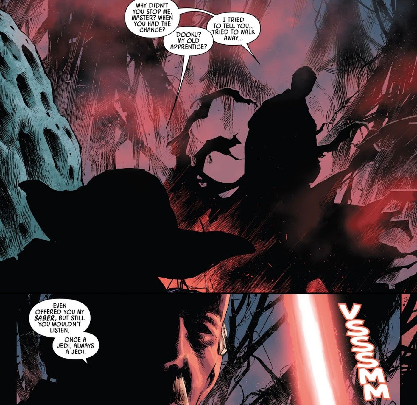 Guerra nas Estrelas, Conde Dookan culpa Yoda