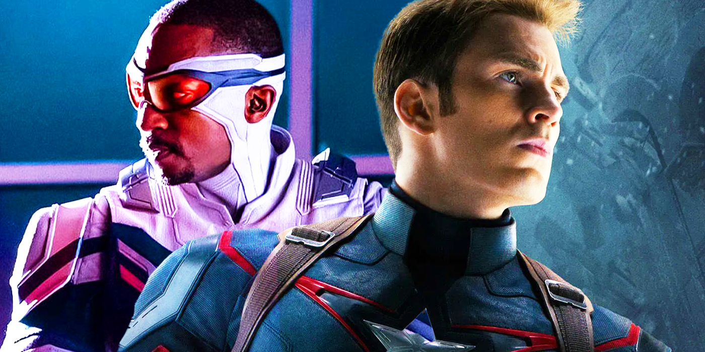 Steve Rogers and Sam Wilson as Captain America in the MCU