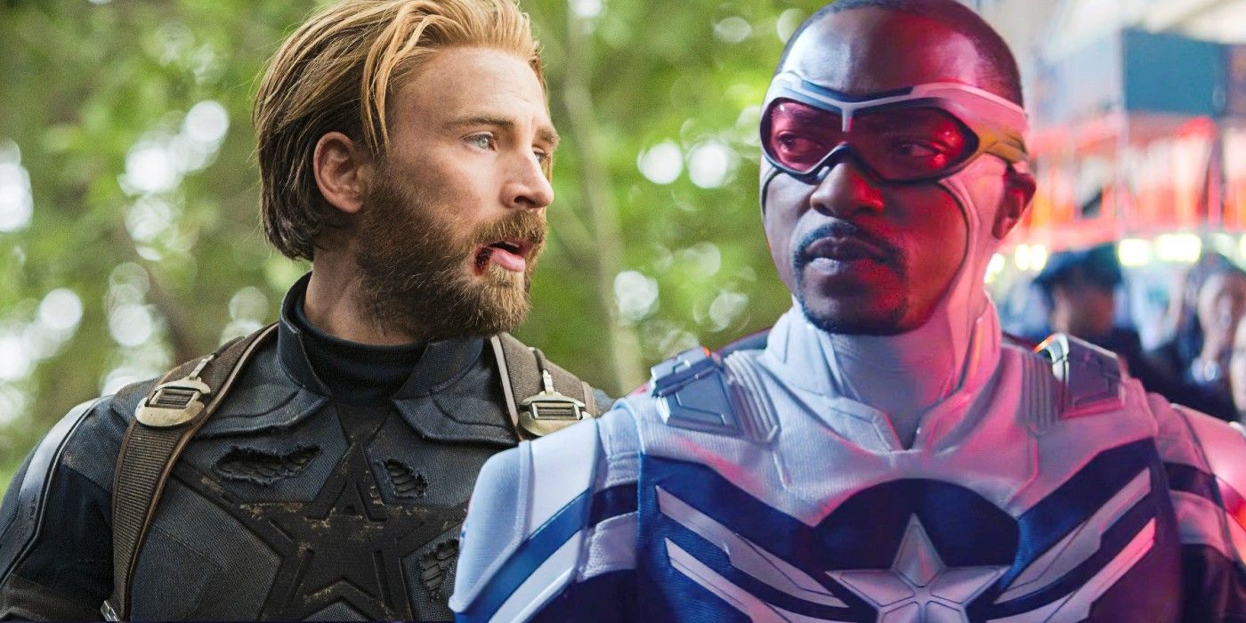Steve Rogers and Sam Wilson captain america in the MCU