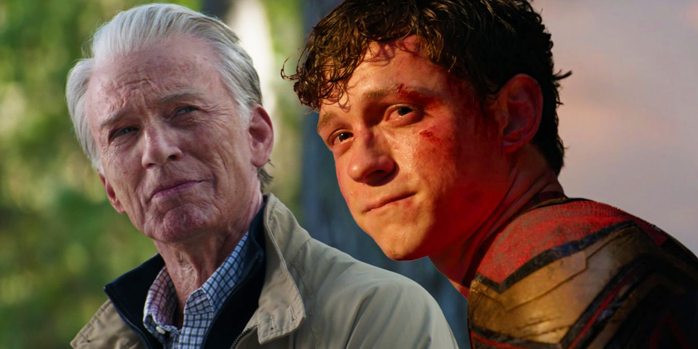 Steve Rogers in Avengers Endgame and Peter Parker in Spider-Man No Way Home