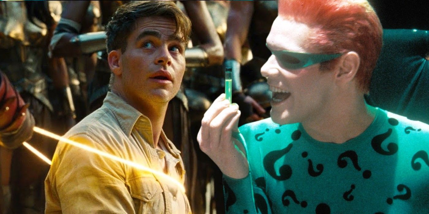 Steve Trevor and the Riddler in DC movies