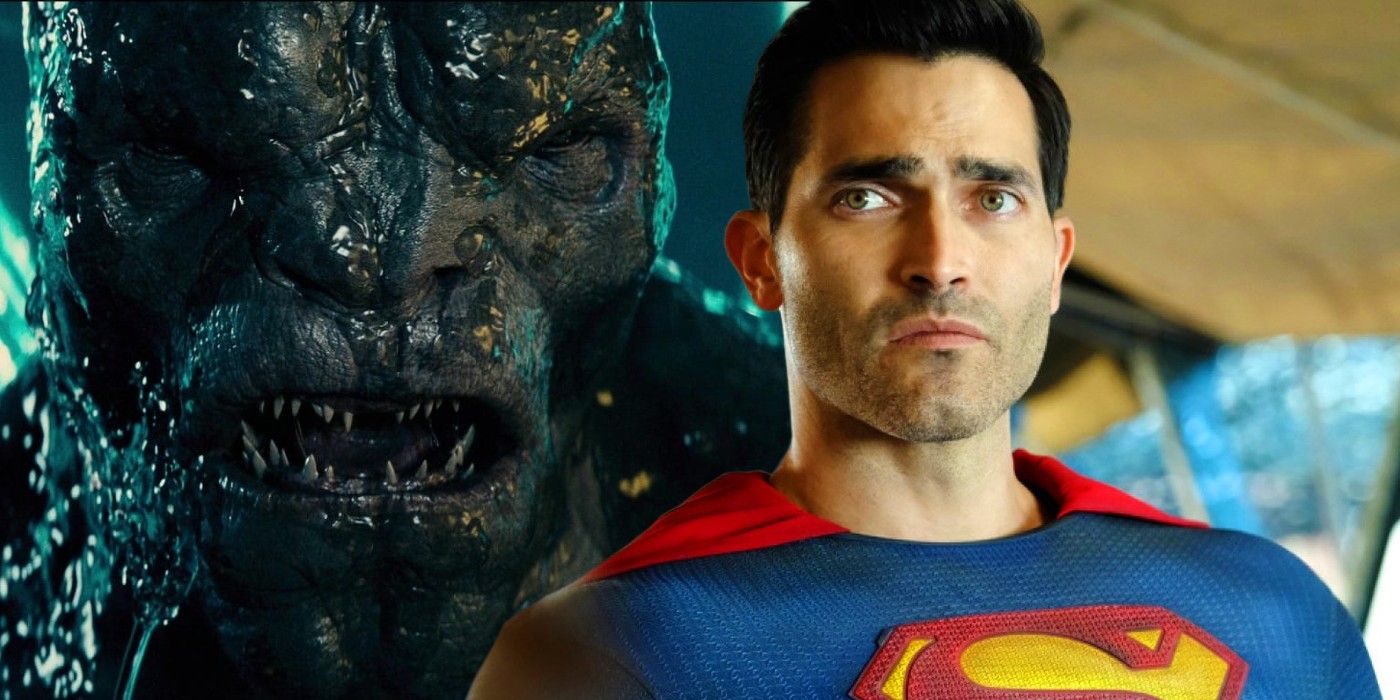 Superman dan Doomsday dari film dan TV DC