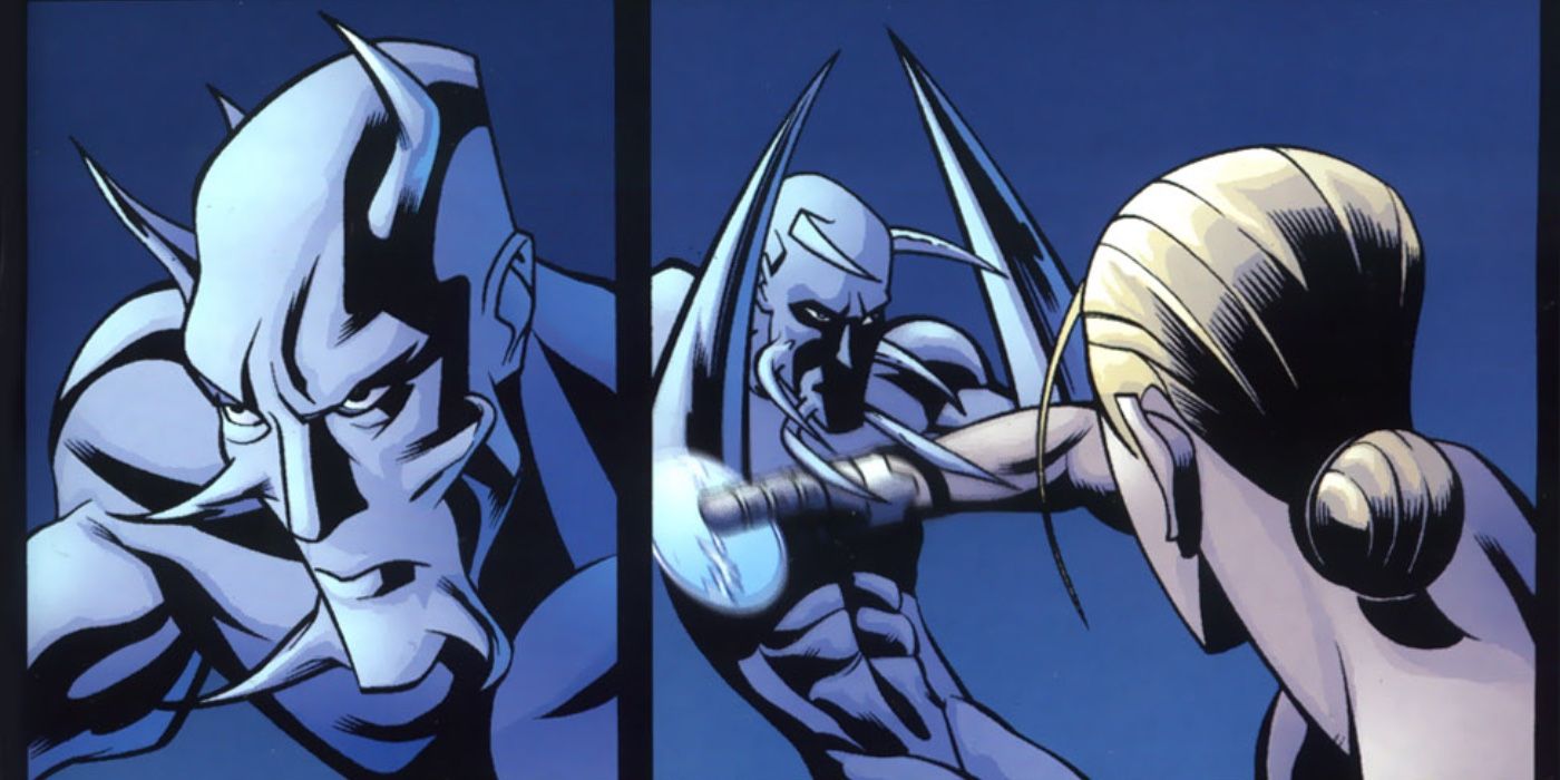 T-1002 fighting the T-X with face knives
