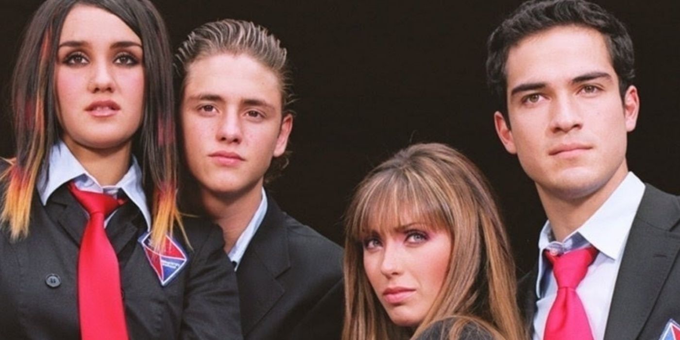 The cast of Rebelde.