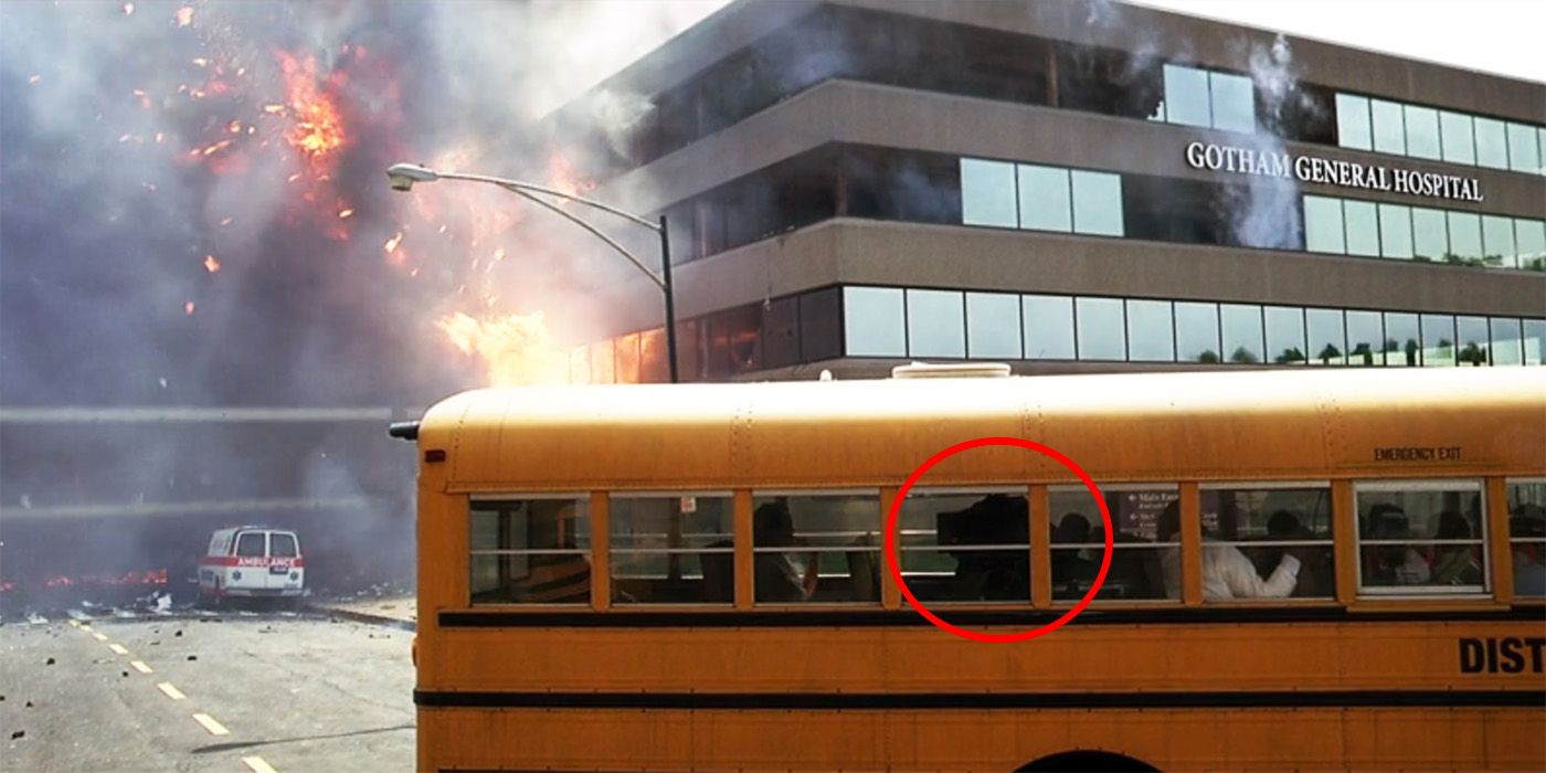 The Dark Knight camera hidden in the bus