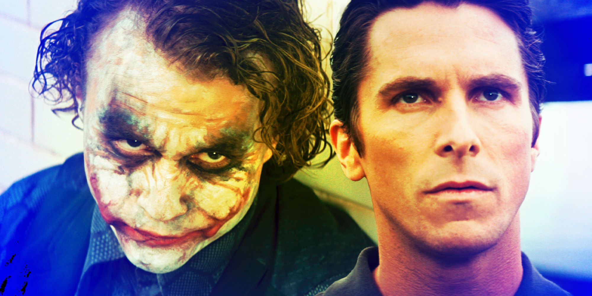 The Dark Knight Joker and Bruce Wayne