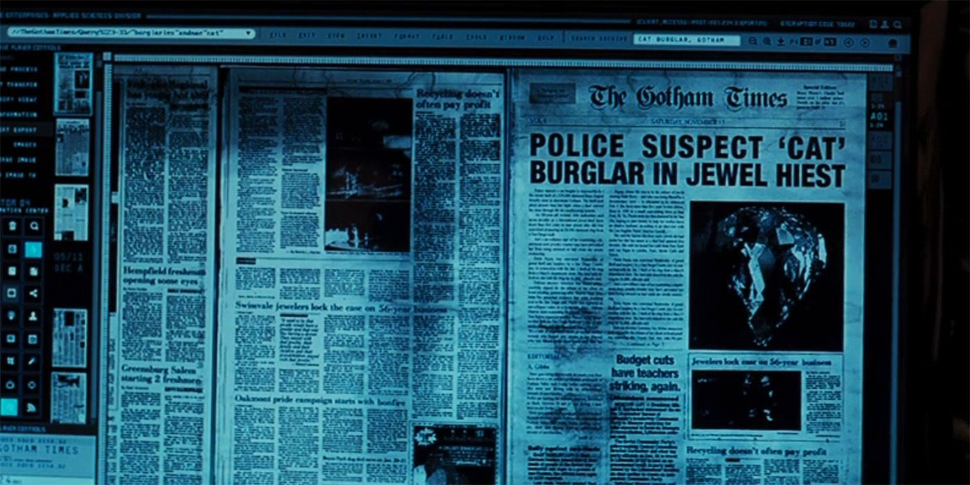 The Dark Knight Rises mispells heist