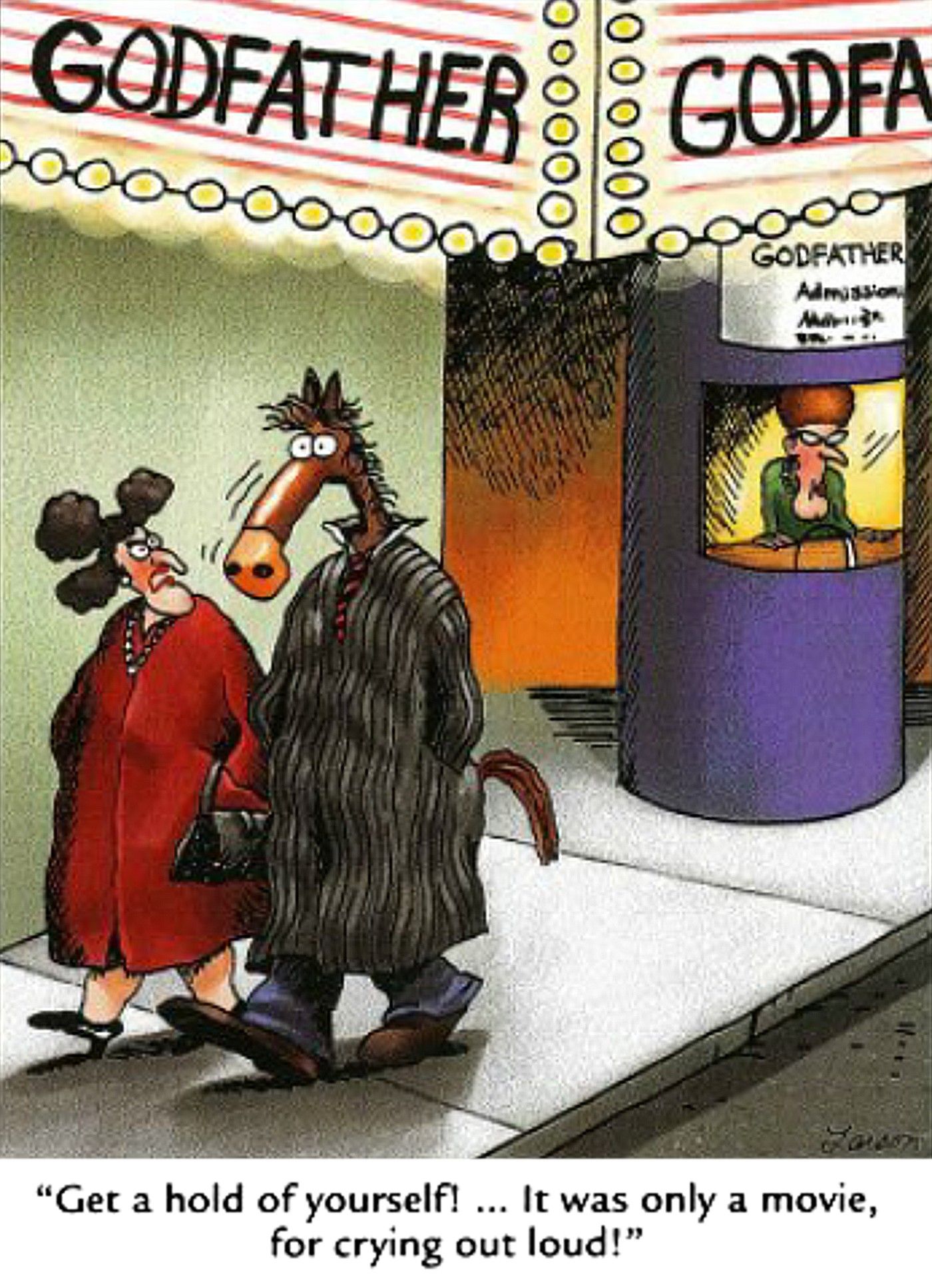 the far side the godfather horse