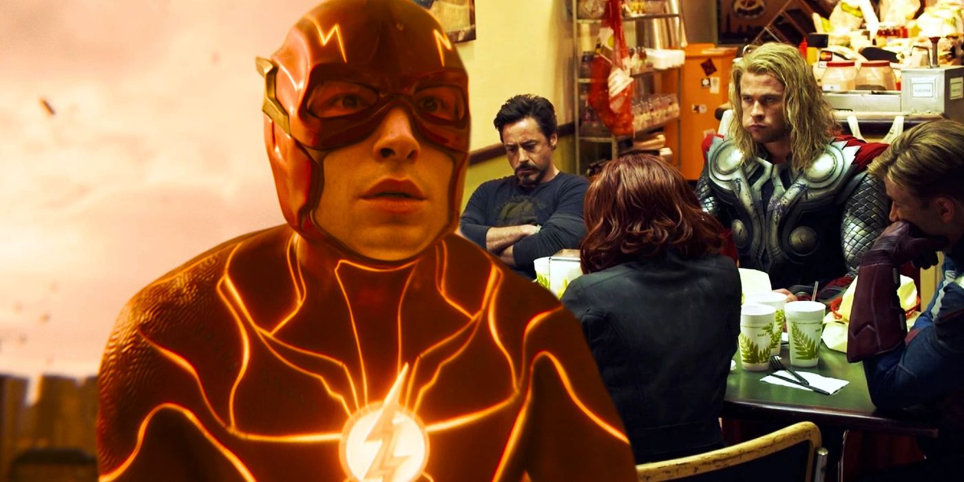The Flash The Avengers post-credits shawarma scene