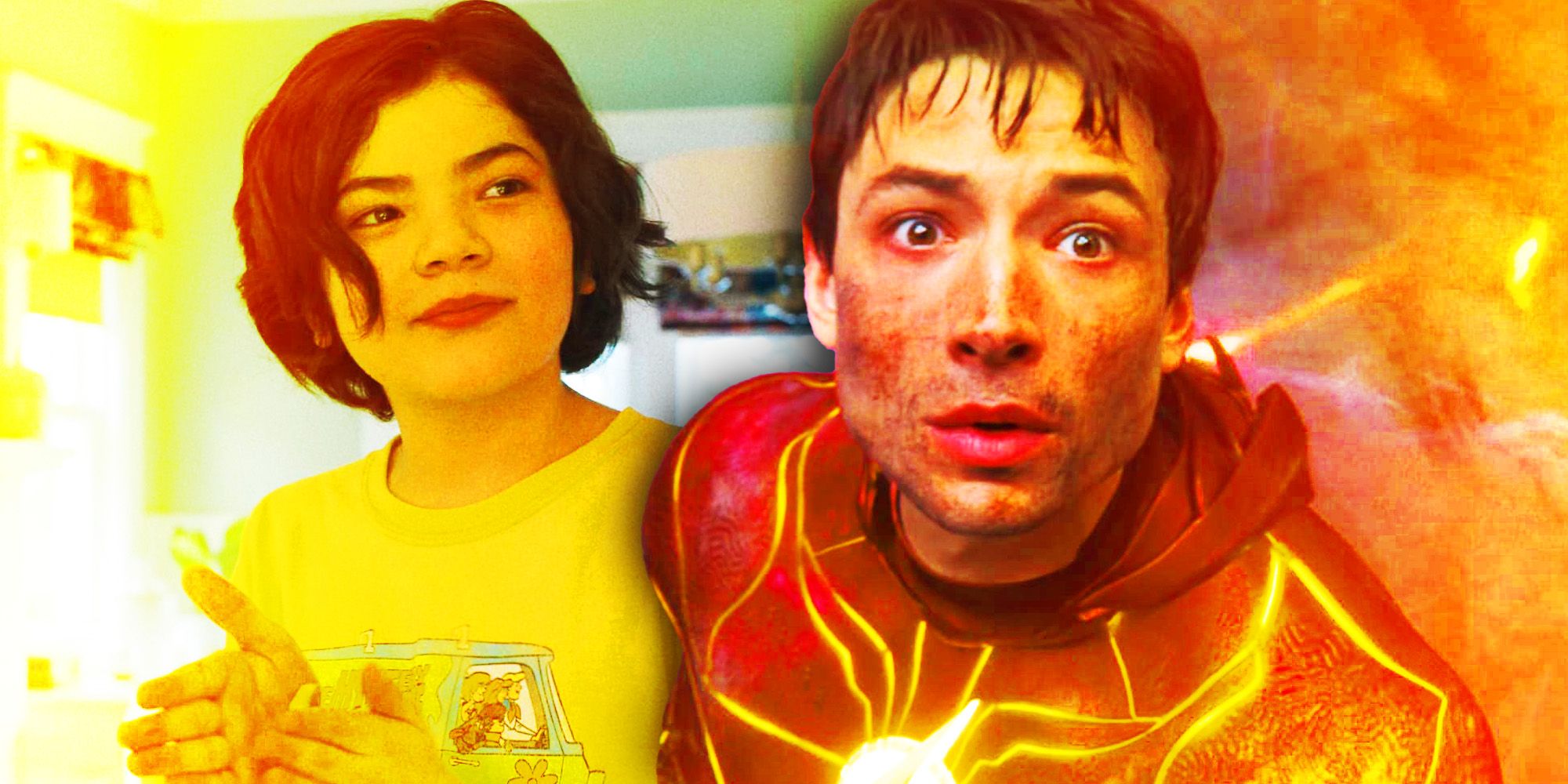 The Flash young Barry Allen and Ezra Miller
