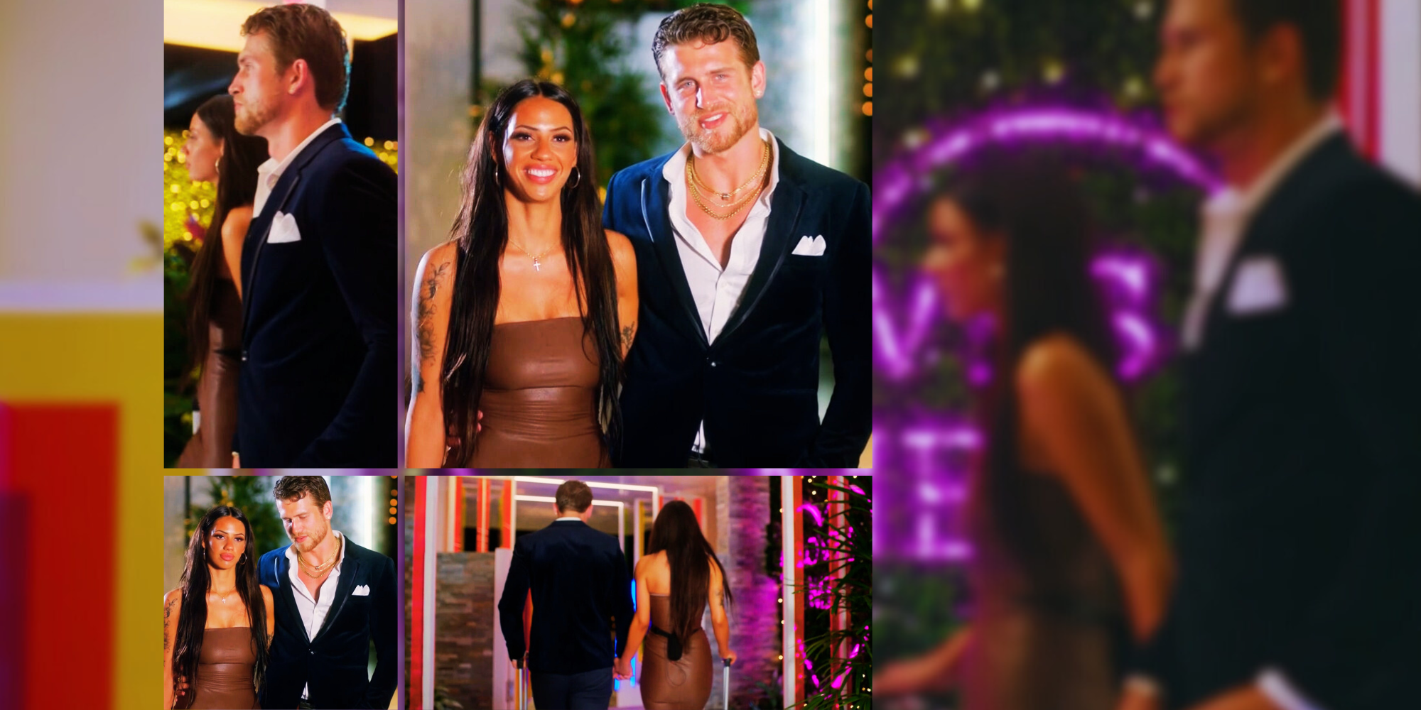montage of Harrison and Emily from Love Island USA season 5