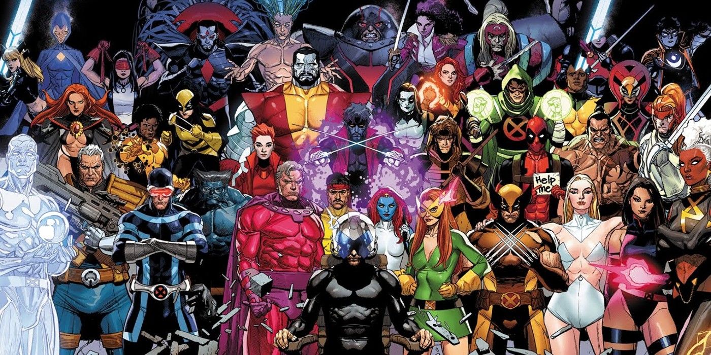 The main X-Men characters from Marvel Comics