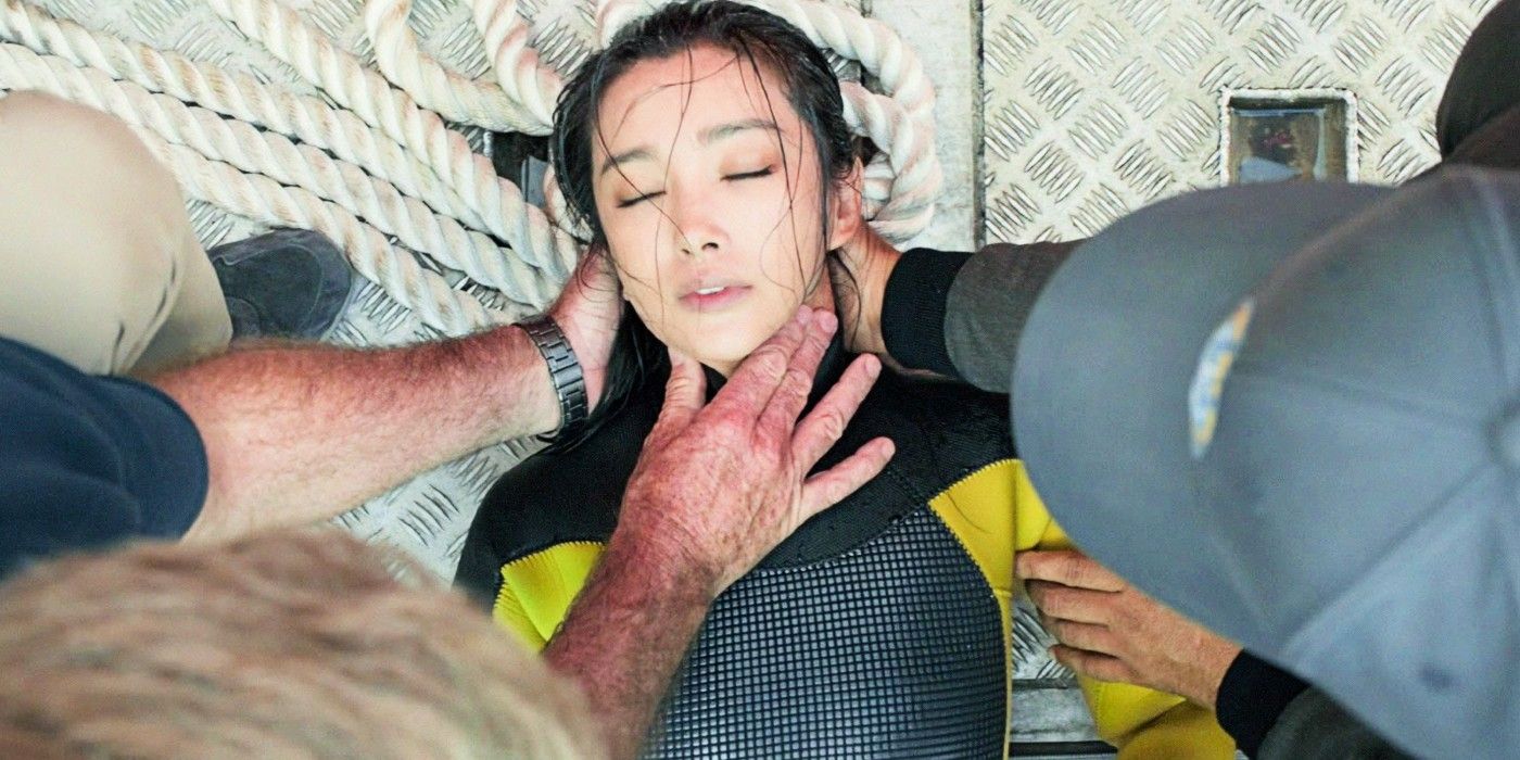 Suyin inconsciente en The Meg