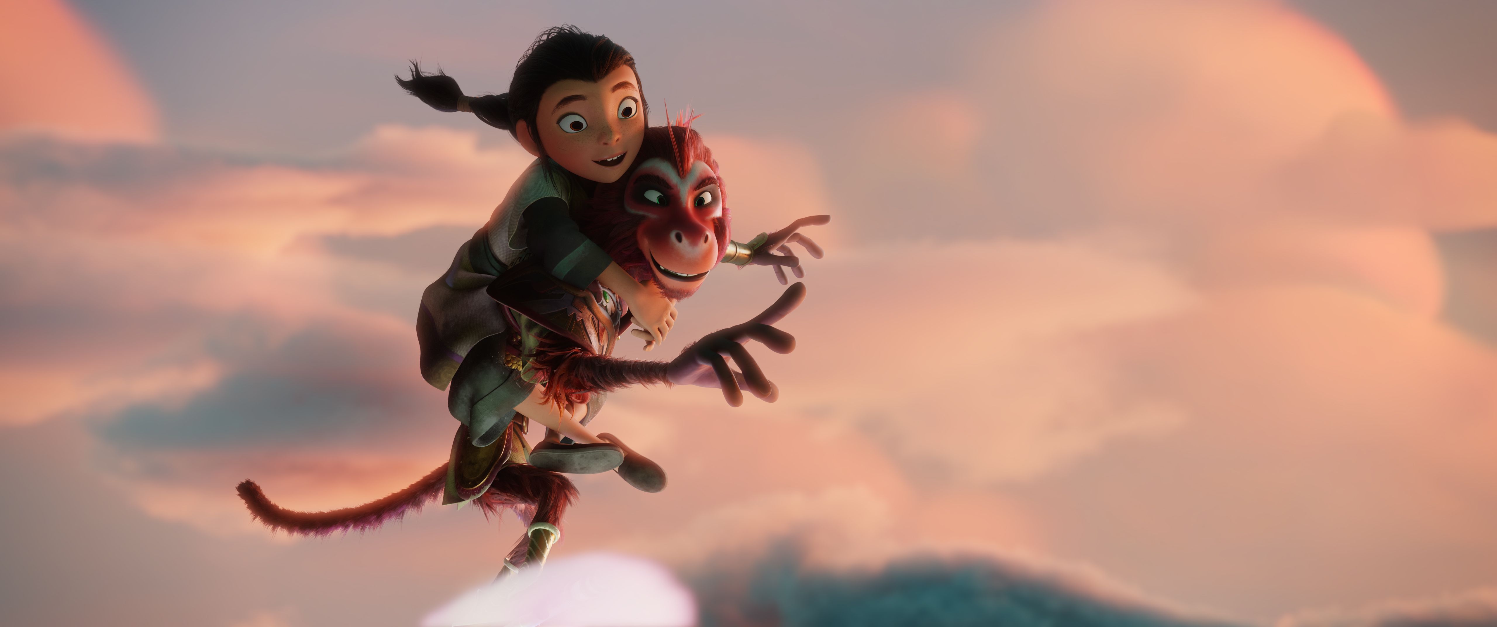 the monkey king &amp; lin on clouds