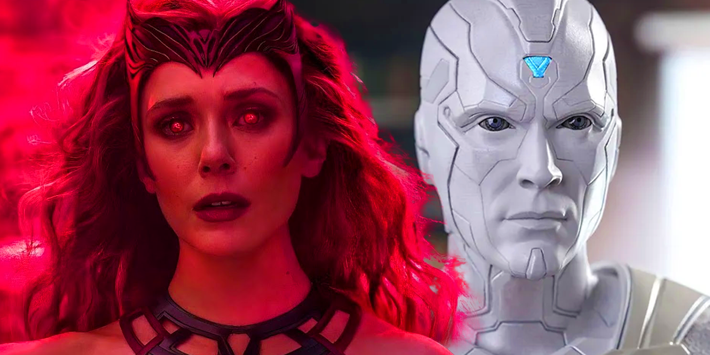 The Scarlet Witch and White Vision in the MCU's WandaVision