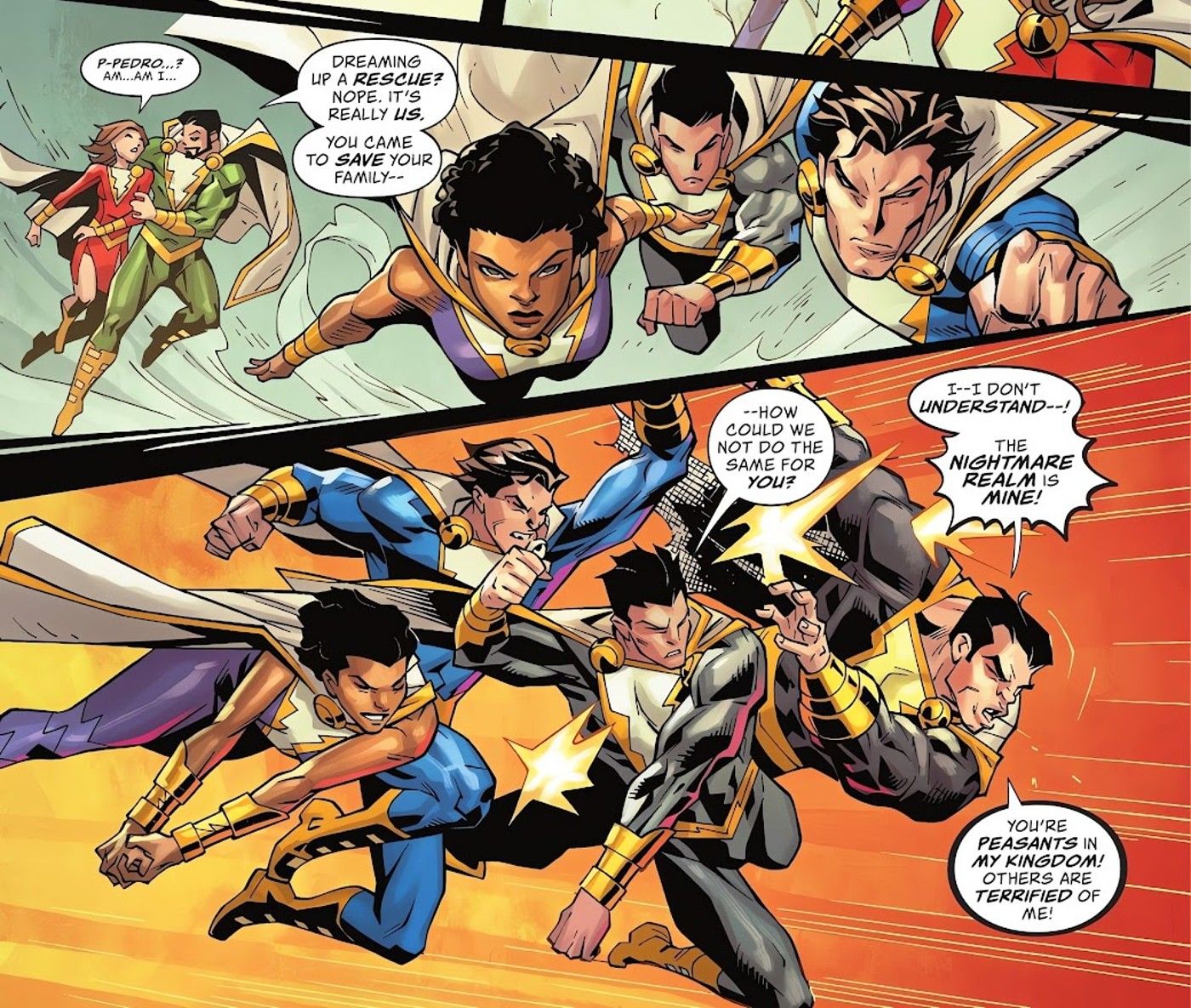 The Shazam Family Travels through Dreams to Save Mary Marvel