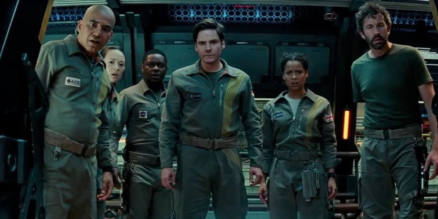 The space crew in The Cloverfield Paradox