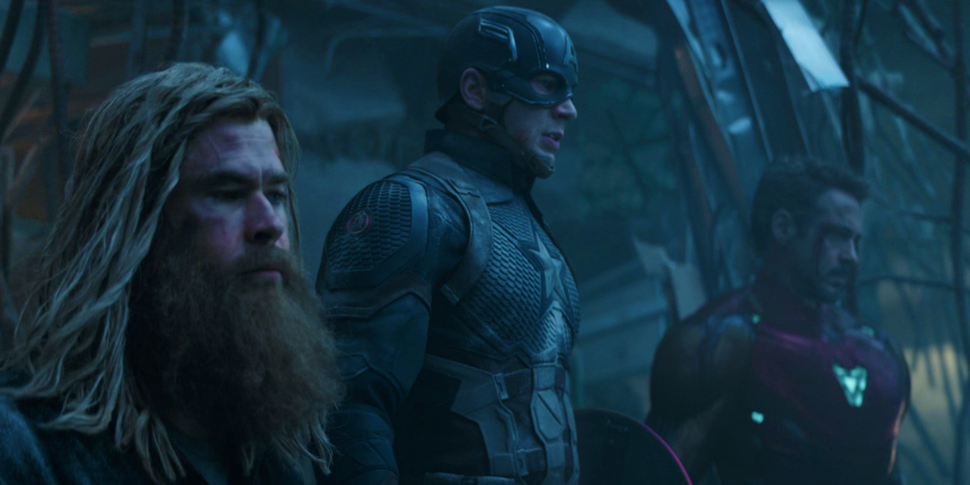 Thor, Captain America, and Iron Man in Avengers Endgame