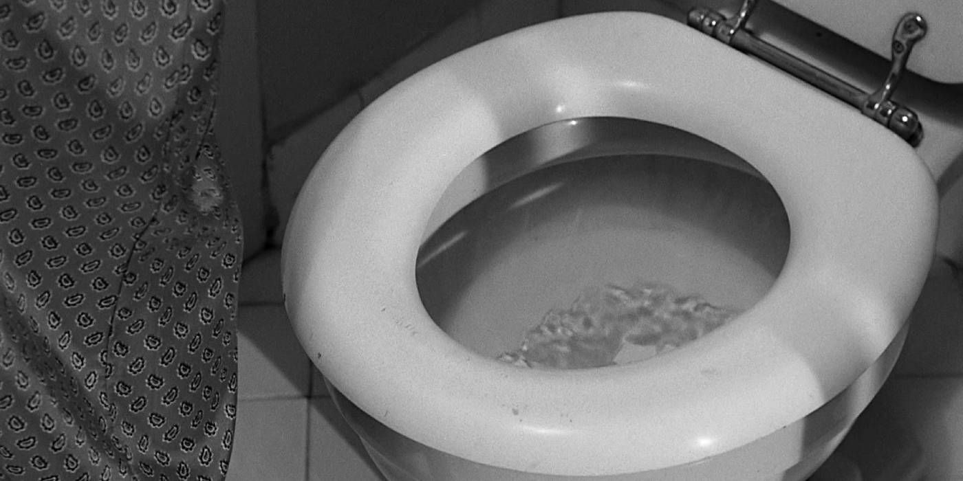 Toilet flushing in Psycho