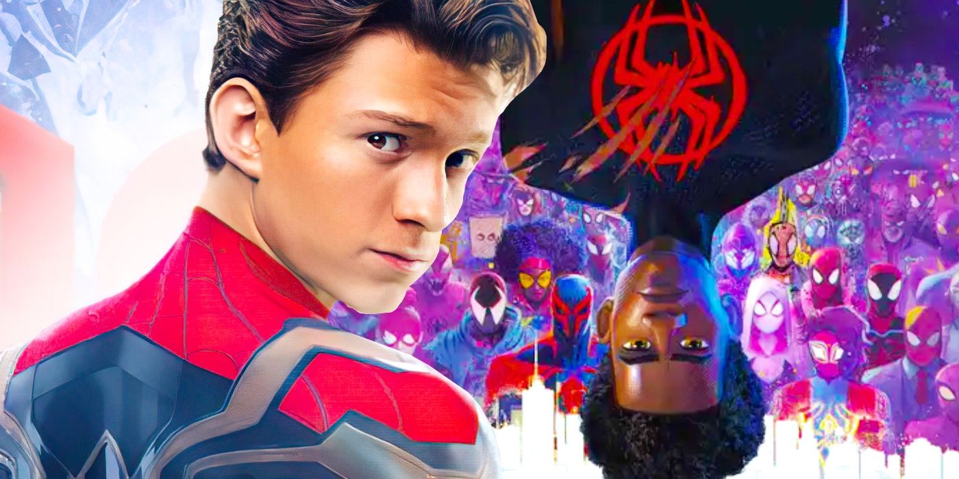 Tom Holland Spider-Man in Across the Spider-Verse Image