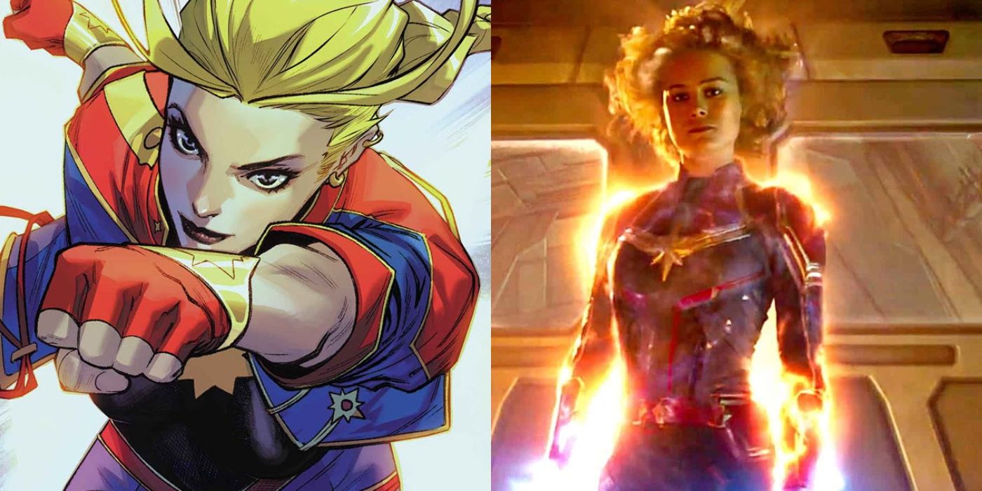 Marvel Comics vs MCU: Captain Marvel.